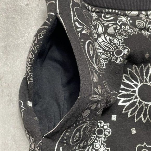 Elwood Women's Floral Glitter Joggers Black Lounge Elastic Waist Drawstring Sz M - Picture 6 of 11